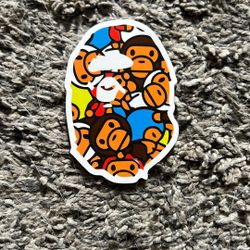 A Bathing Ape Baby Milo Ape Head Sticker
