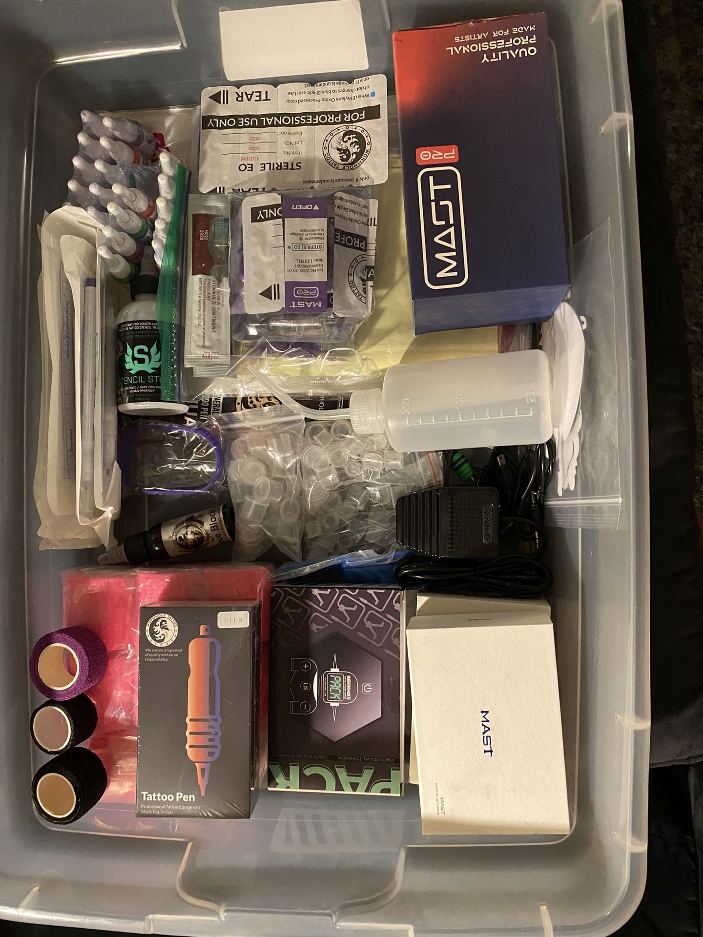 Mast Pro And Wormhole Tattoo Equipment