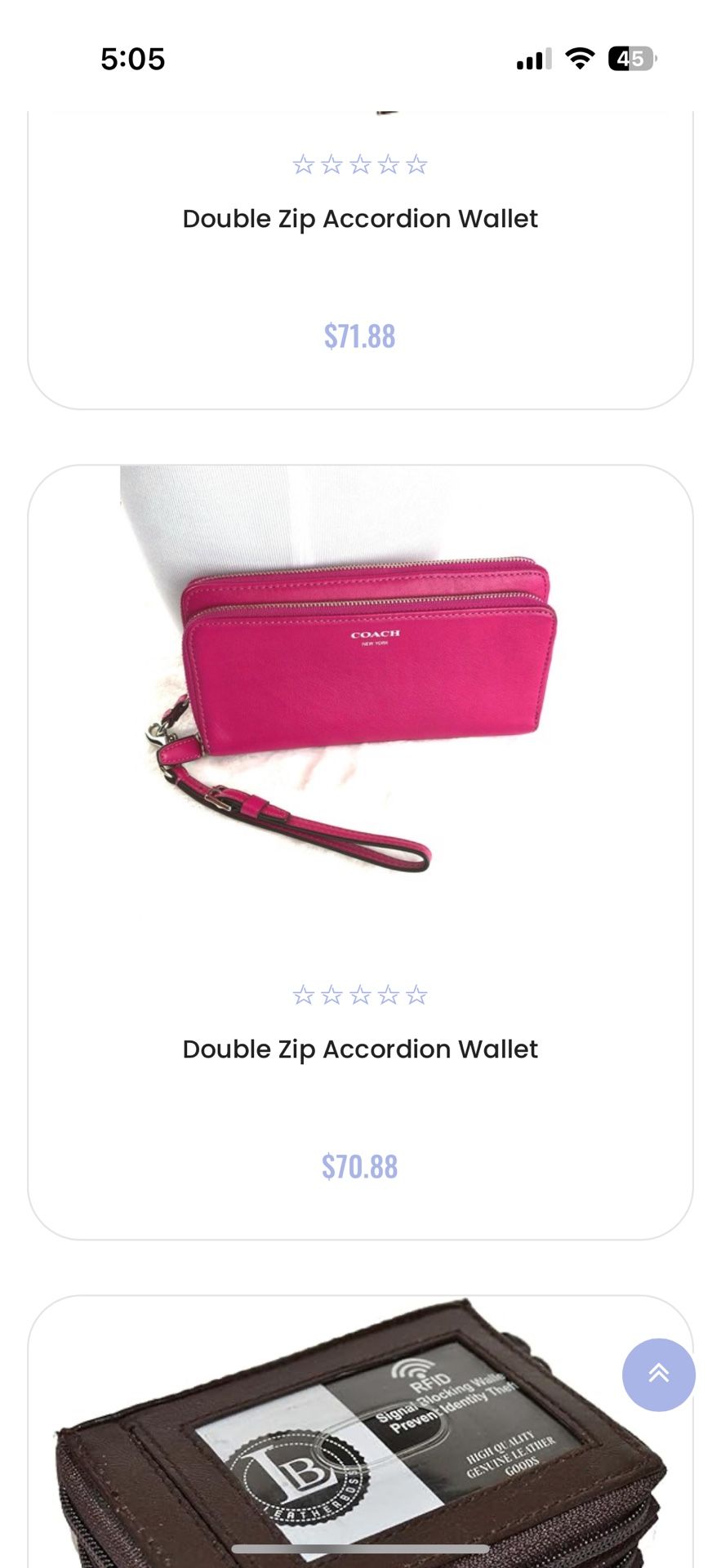 Coach Magenta Wristlet