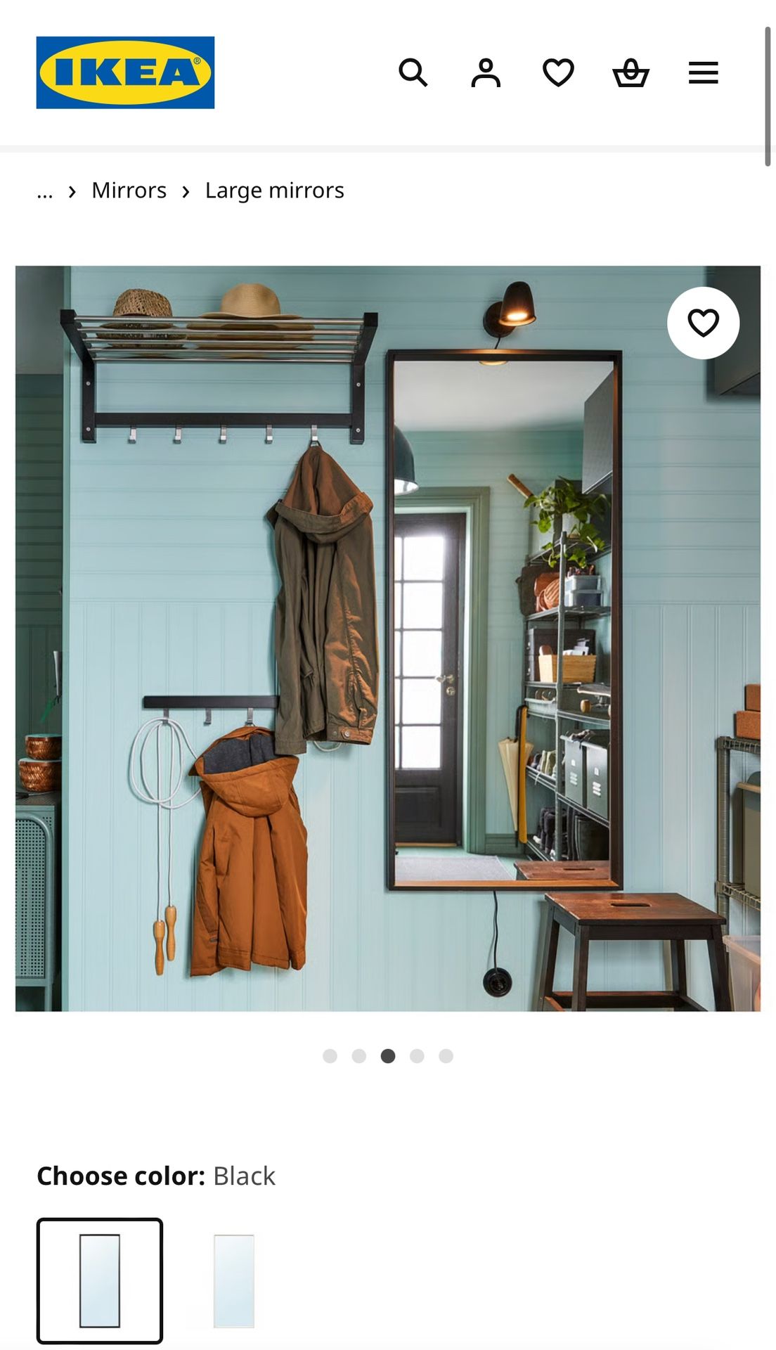 Black IKEA Mirror!
