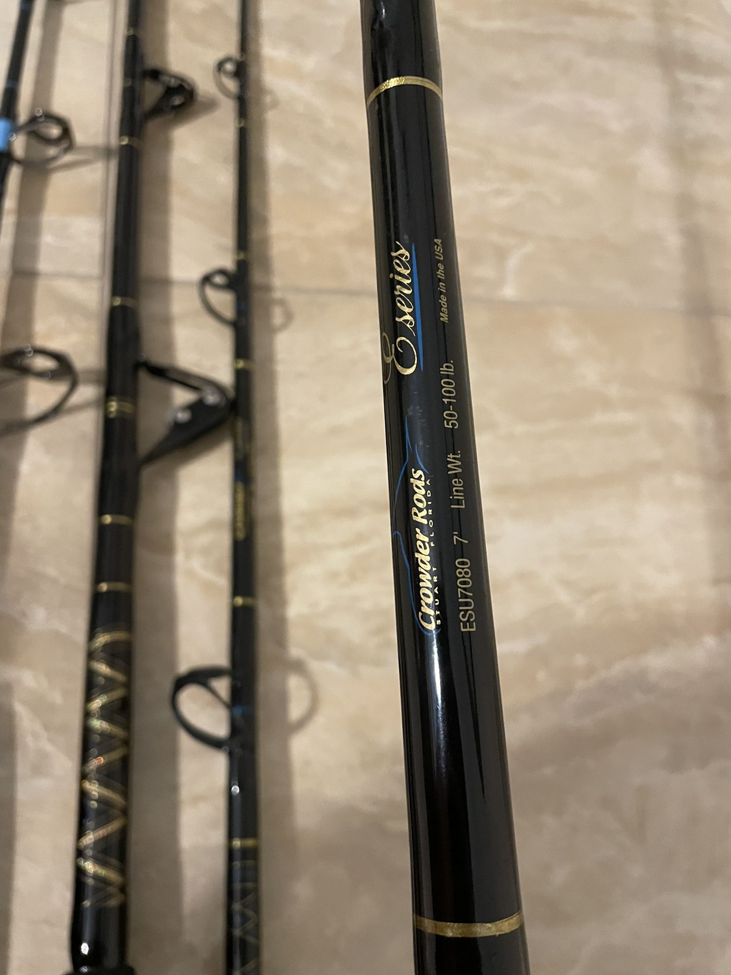 Crowder / Blackfin / Diawa / Custom Fishing Rods for Sale in Port
