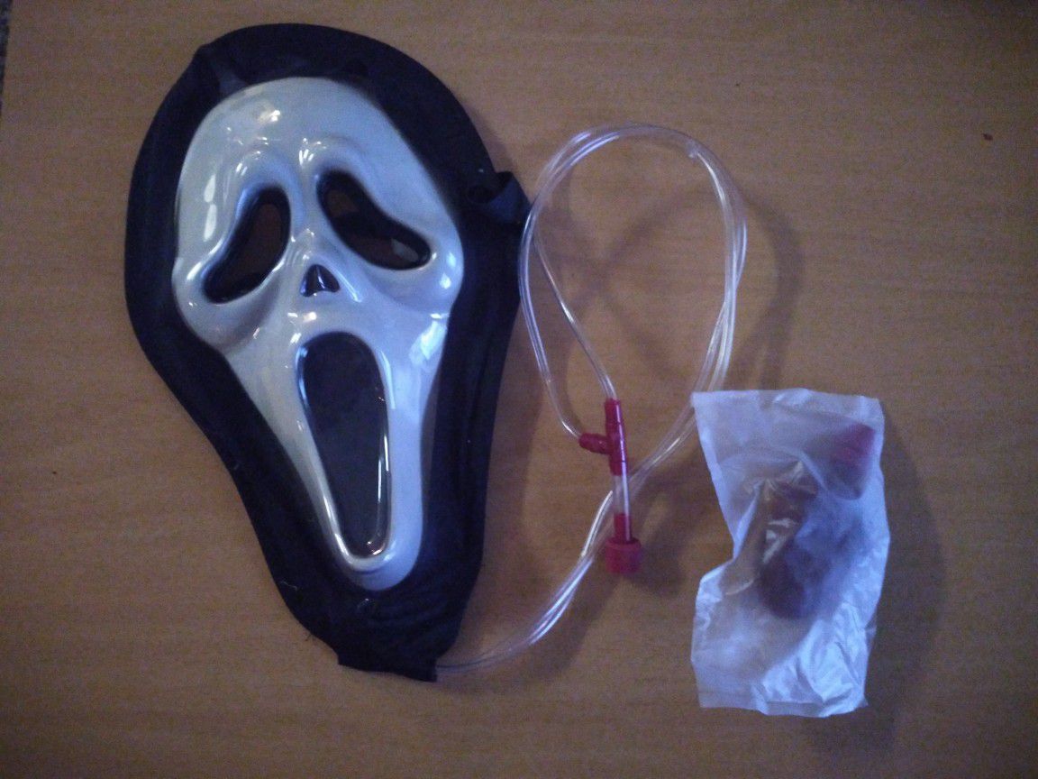 Never used scream mask with blood effect
