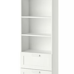 IKEA BRIMNES Bookcase, white, 23 5/8x74 3/4 "