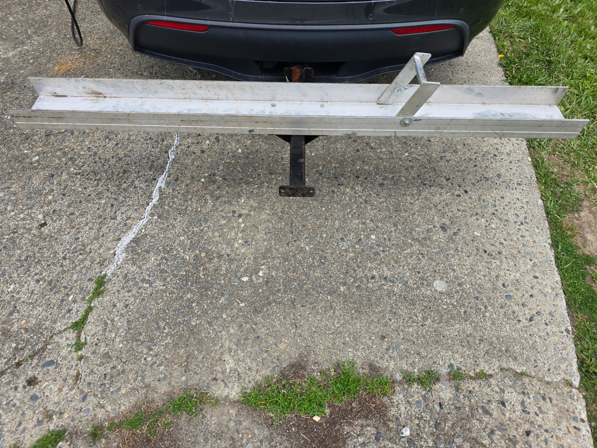 Motorcycle, bike rack hitch attached