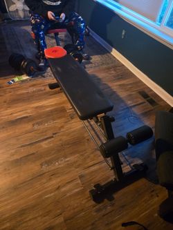 Adjustable bench, flat to decline (no incline)