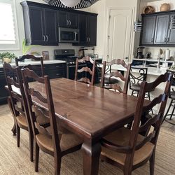 7 Piece Wood Dining Room Table