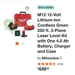 Milwaukee Laser Kit 