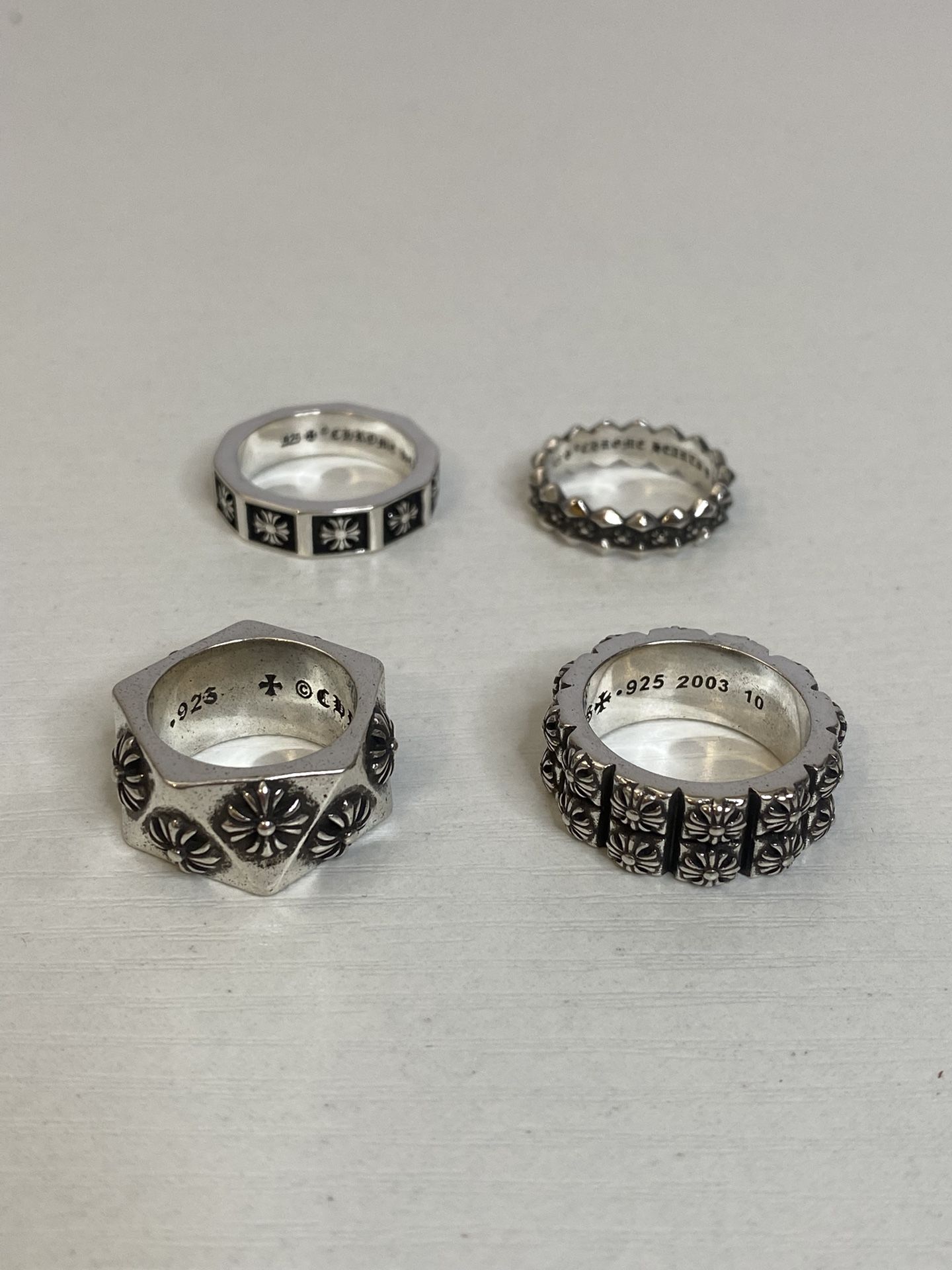 Chrome Hearts Ring 925 Silver Crosses