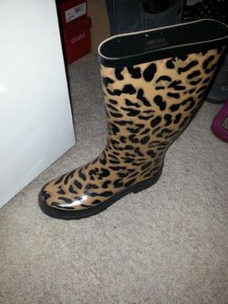 Leopard rain boot 7