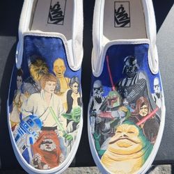 Hand Painted Star Wars Vans Shoes