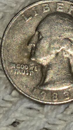 U.s.quarter error P mint mark on eagle wing