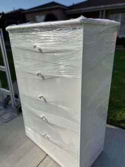 Cajonera blanca de 5 cajones