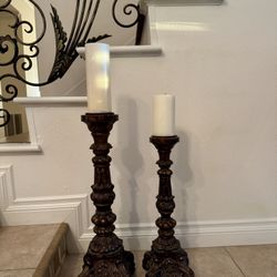 SET OF TWO BEAUTIFUL CANDLE HOLDERS 
