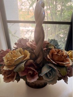 Italian decorative porcelain vase