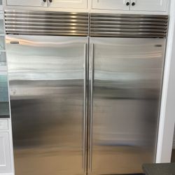 72” Sub Zero Refrigerator And Freezer