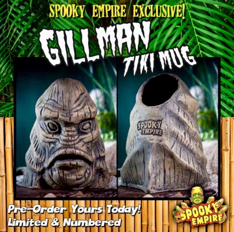 Creature From the Black Lagoon Gill-Man Tiki Mug Spooky Empire
