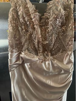 Champagne maxi dress