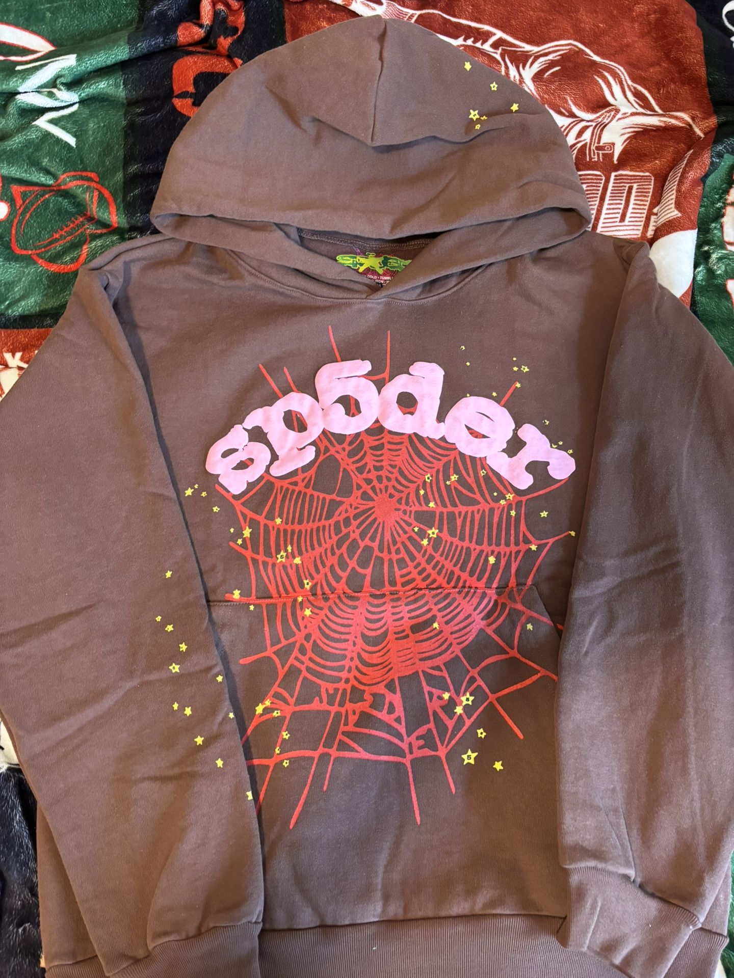 Sp5der ‘Pink And Brown’ Hoodie