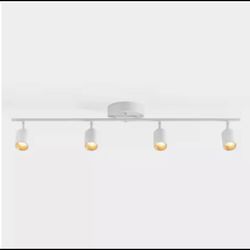Vidalite Shura 4-Light 3ft White Integrated LED Track Light with Rotatable Heads