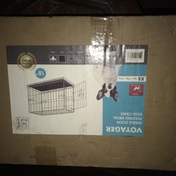 Voyager Single Door Folding Metal Dog crate 