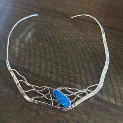 925 Silver  Necklace With Abalone 