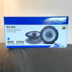 Alpine 6.5  new speakers bocinas nuevas $175