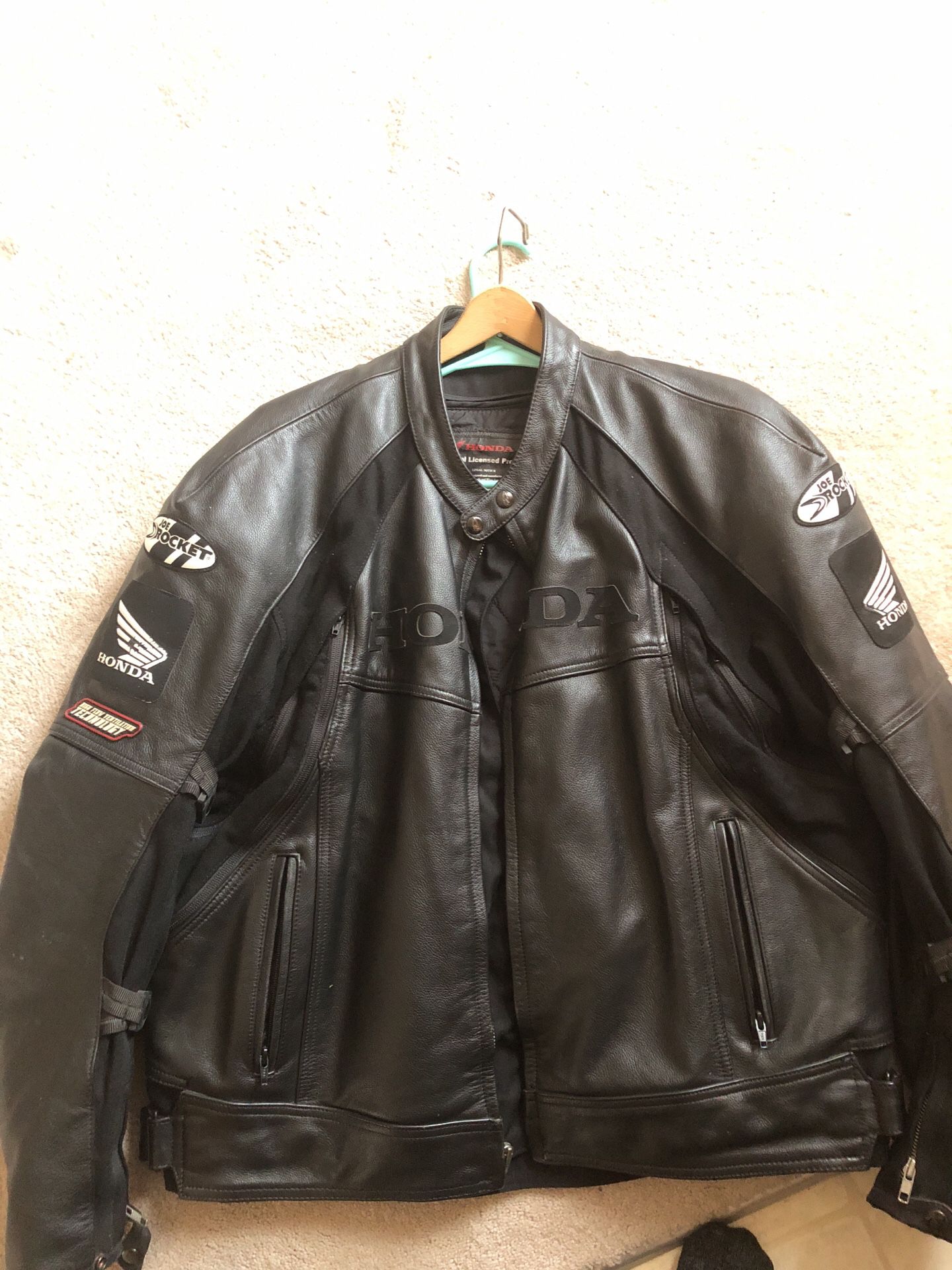 Honda leather motorcycle jacket