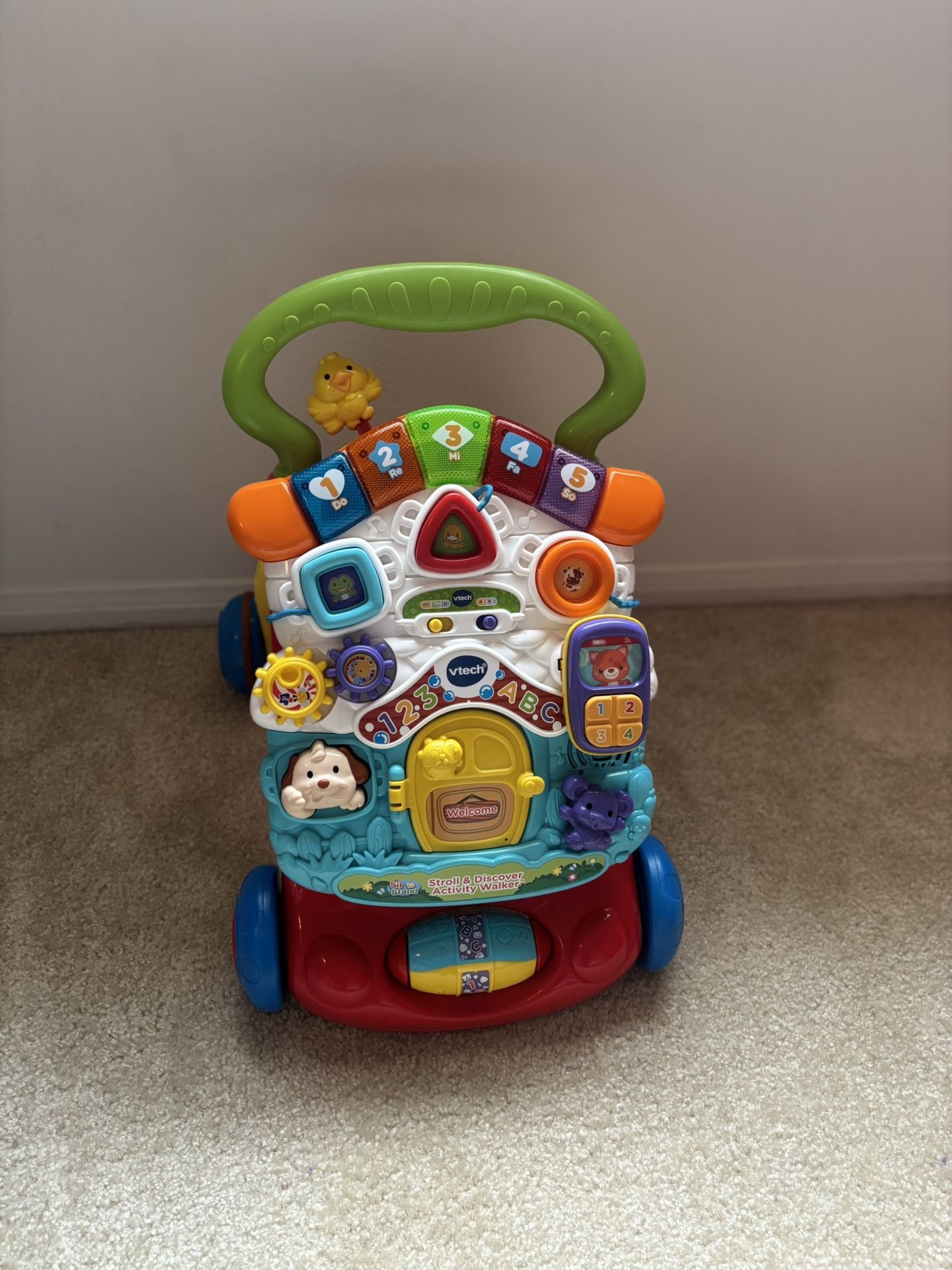 VTech Stroll & Discover Activity Walker with Accessories, Baby and Toddler Toys * Like New