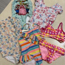 Little Girls Swimsuits (size 5)