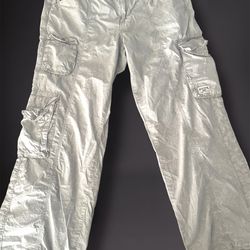 Urban Outfitters Cargo Pants / Parachute Pants. Utility Pocket Size XL Light GRAY