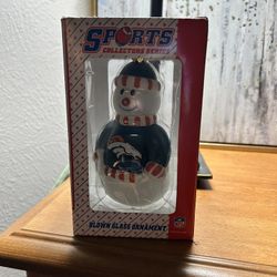 Glass Ornament  ( Broncos )