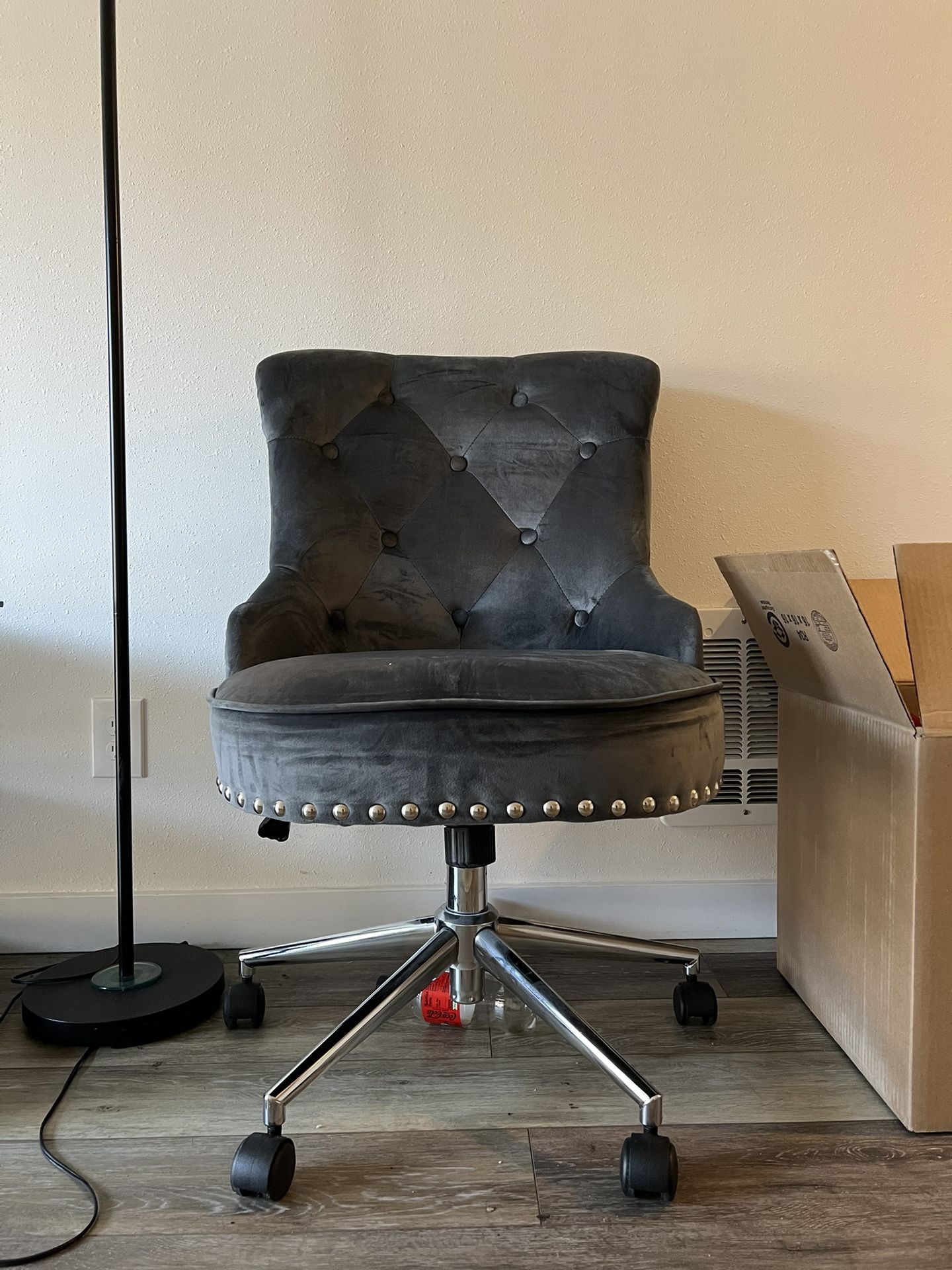 Gray Swivel Office Chair