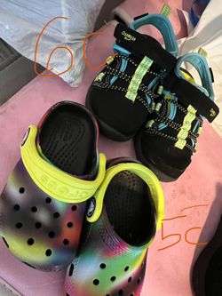 Toddler shoes crocs 5 c Oshkosh 6c