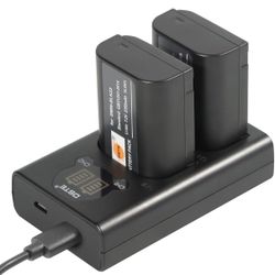 DSTE Camera Batteries and  Charger Compatible with Panasonic Lumix DC-S5K DC-S5GK GH5 II GH5M2 GH6