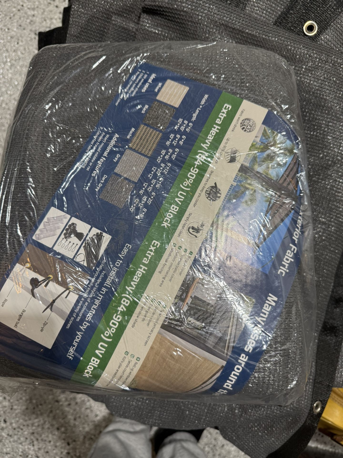 Shade Cover / Wind screen/ Canopy 8’x12’ Light Grey