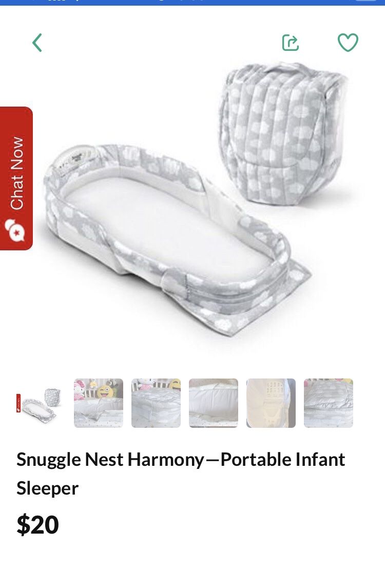 Snuggle Nest Harmony-Portable Infant Sleeper