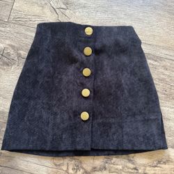 Skirt With Gold Buttons 