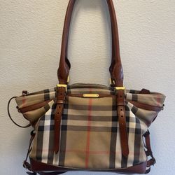 Burberry Marta House Check Diaper Bag
