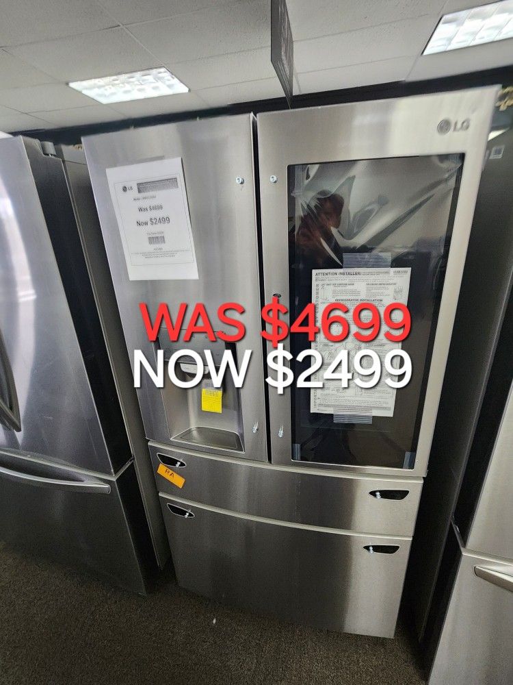 23 Cu. Ft. Smart French Door Refrigerator Instaview, Door IN Door, And Craft Ice Maker, Print Proof