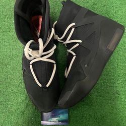 Nike air fear of god 1 triple black size 10.5men/12women