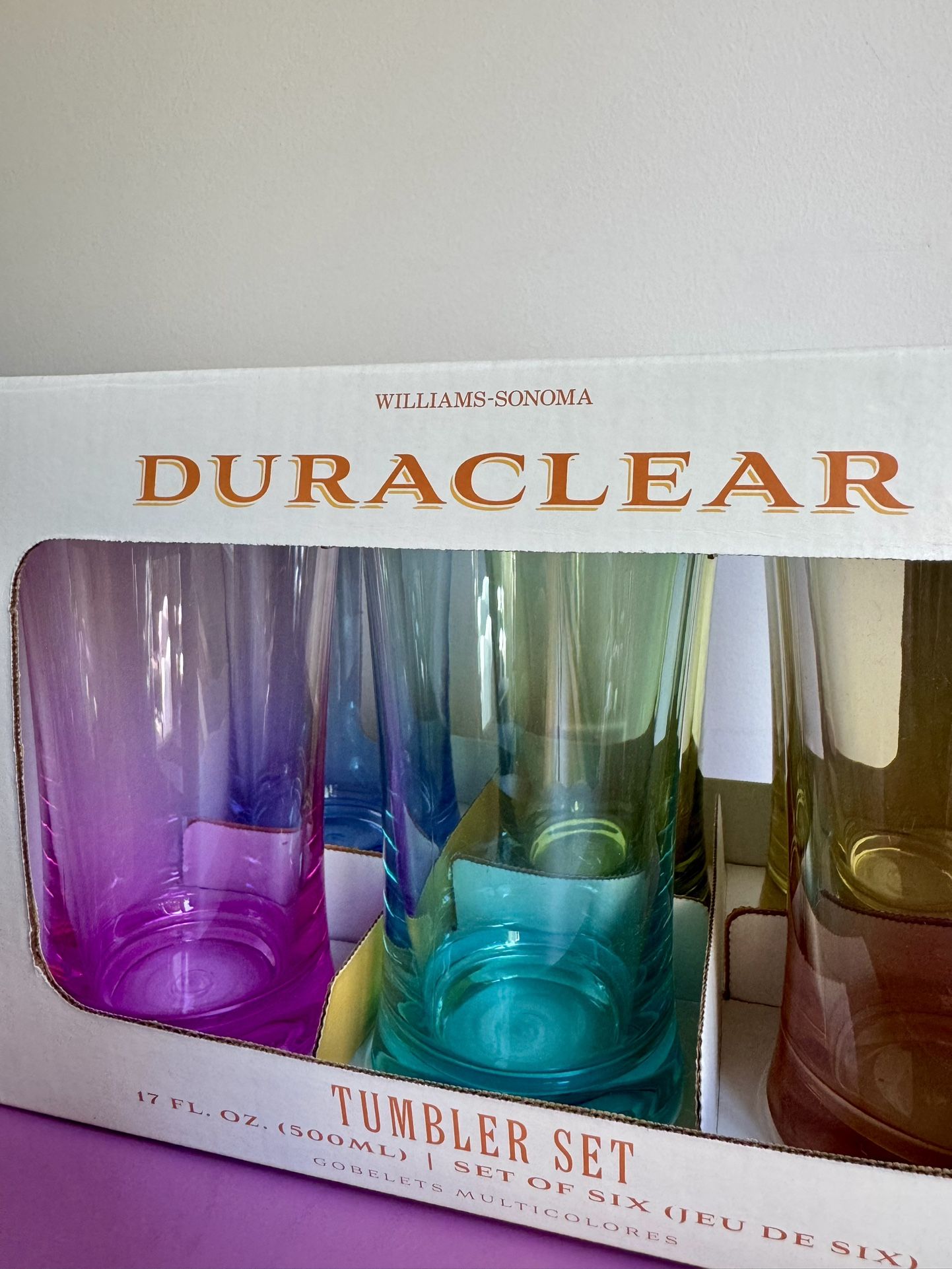 Duaclear Tumbler Set Of Six 17oz - Williams Sonoma 