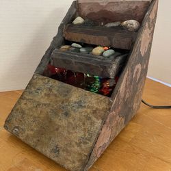 8” Stone/Slate Water Fountain With colorful LED Changing Lights