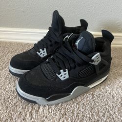 Jordan 4 Retro Se - Black Canvas 
