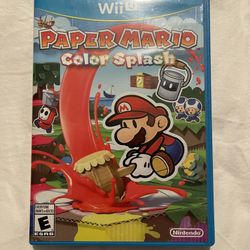 Paper Mario Color Splash (Nintendo Wii U)