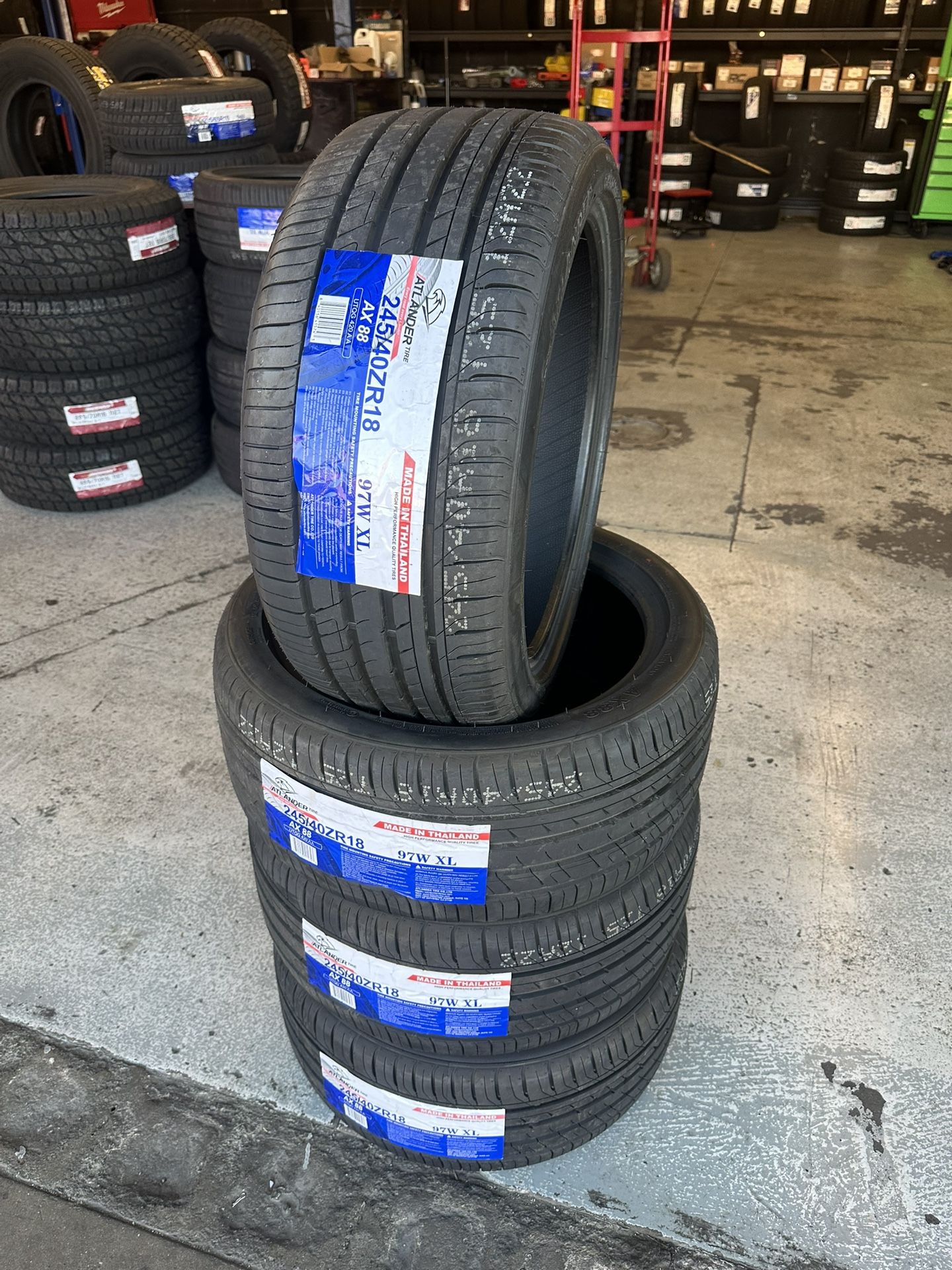 245/40/18 New Set Of Tires Installed 