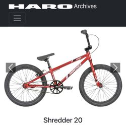 Haro Shredder 20 BMX Bike 