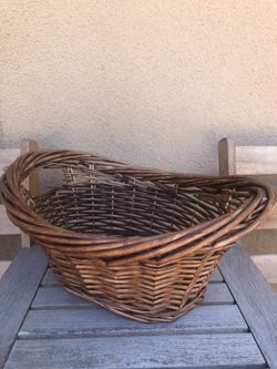 Wicker Basket With Handles