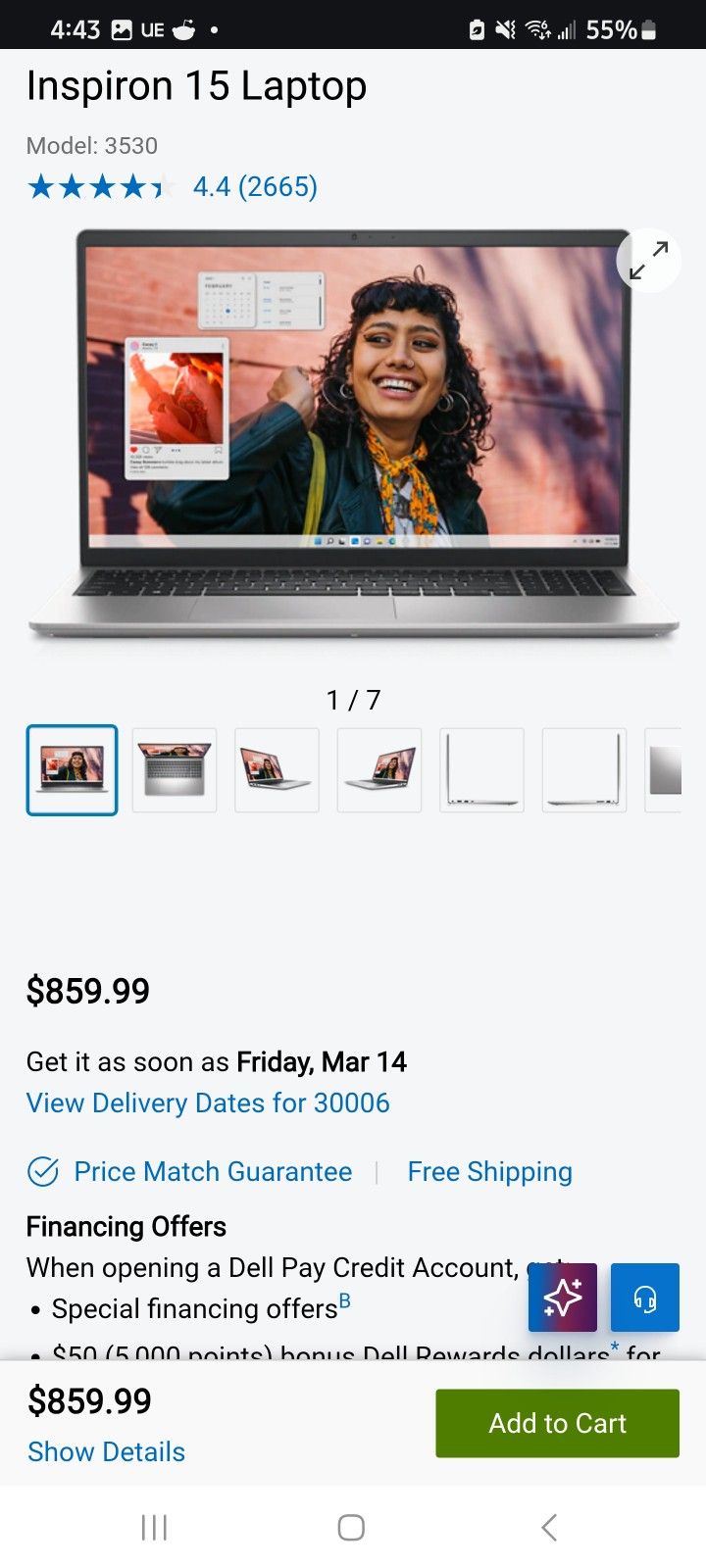 Dell Inspirion 15, Carbon Black-- 16GB RAM, 1TB Touch Screen Laptop