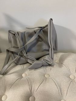 Banana Republic Gray Knot-Detail Shoulder Bag