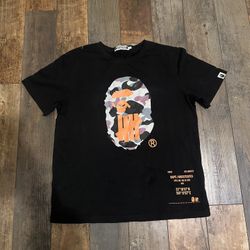 BAPE x Undefeated black and orange camo t-shirt